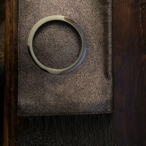 Halston clutch purse with chains satchels on sides